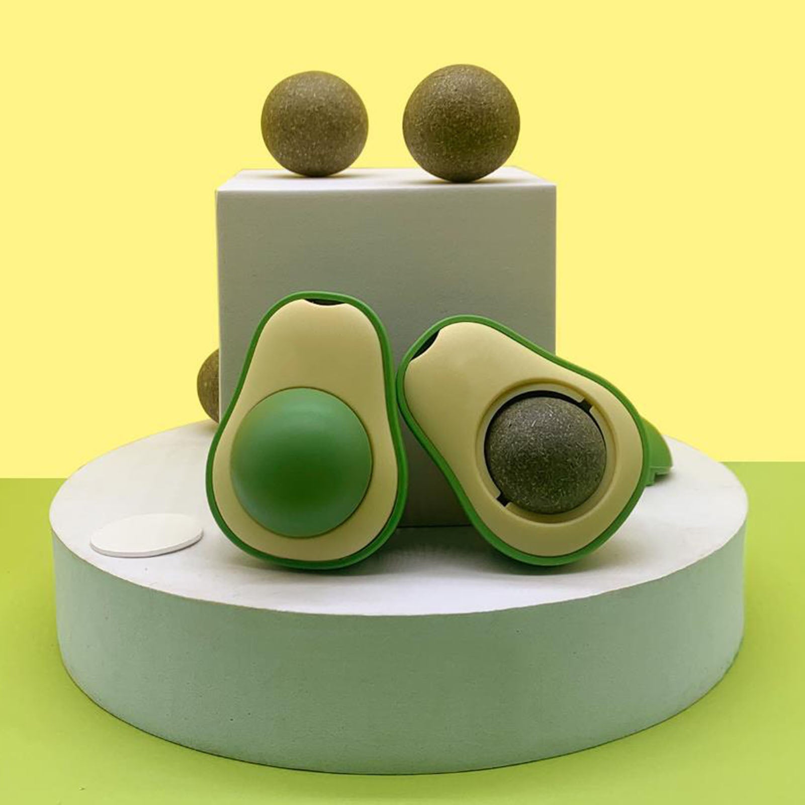 Cute Avocado Catnip Toys/ Cat Teeth Cleaning Toy/ Interactive (Options)