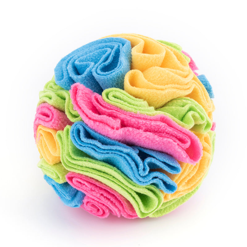 Snuffle Ball Interactive Dog Toys/ Brain Mental Stimulating Puzzle Toys for Dogs Enrichment/ Machine Washable (Color Options)