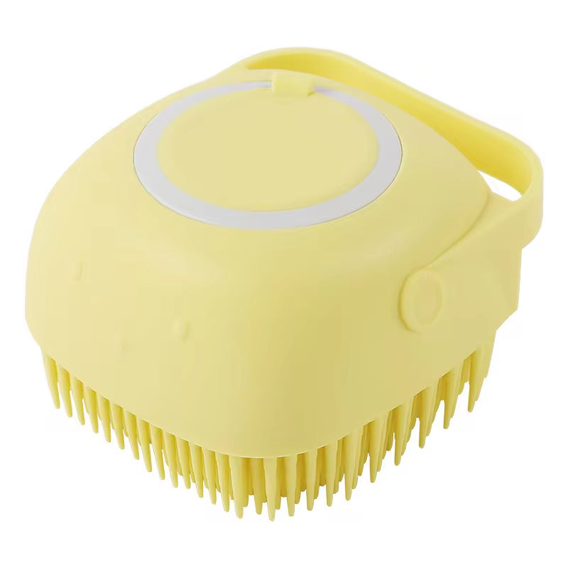 Dog Cat Bath Massage Brush/ Soft Silicone (Color Options)