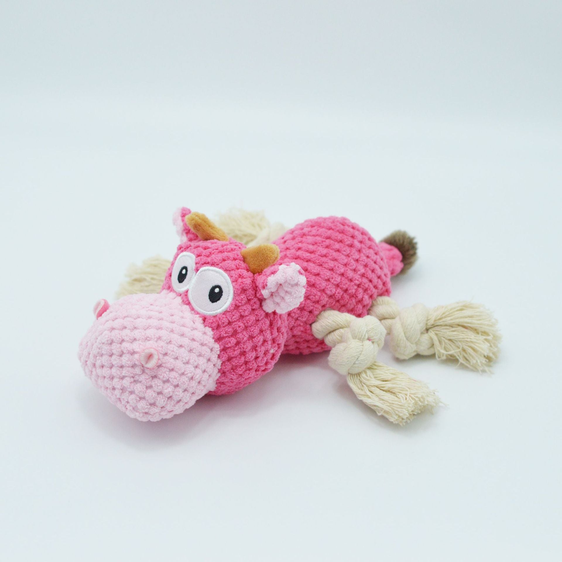 Highly Durable and Affordable Squeaky Interactive Cow Toy for Chewers