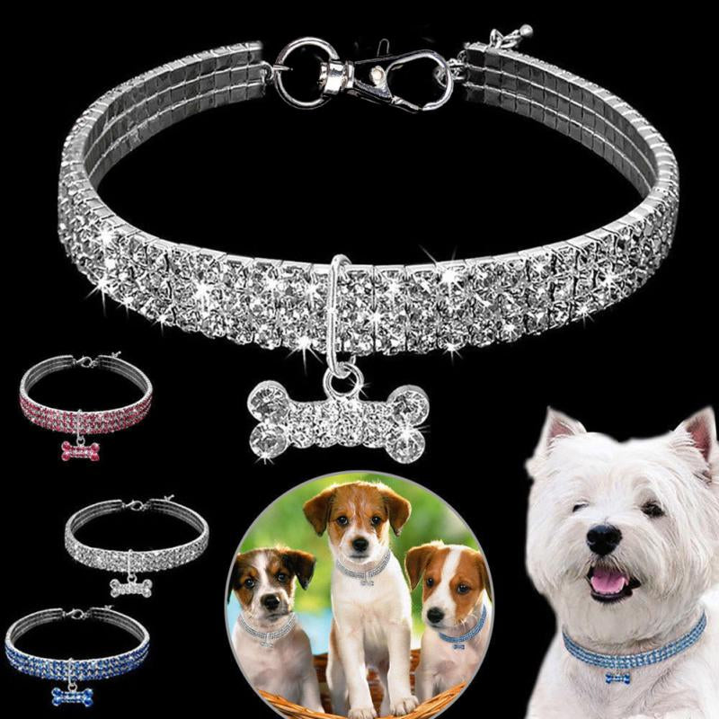 Rhinestone Pet Collar/ Crystal (Color/ Size Options)