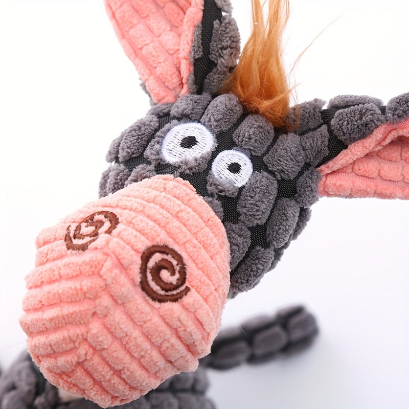Squeaky Dog Toy Pack/ Cute Soft Durable Stuffed Animal Plush Toys with Squeakers (Options)