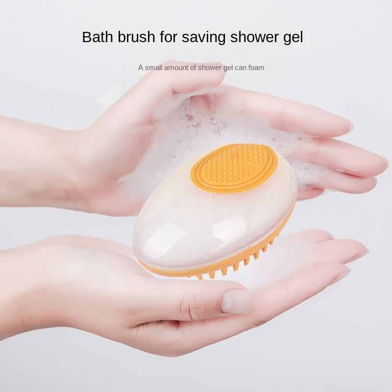 Pet Bath Brush/ 2-In-1 Soft Silicone Cleaning Tool (Color Options)