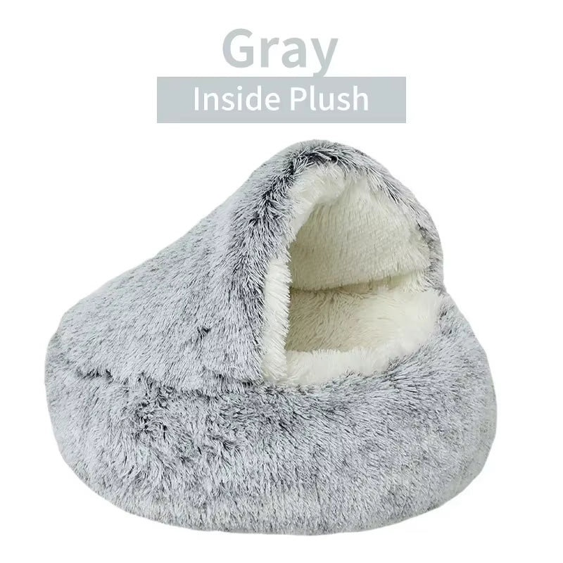 Plush Pet Cave Bed/ Nest for Dogs and Cats (Color and Size Options)