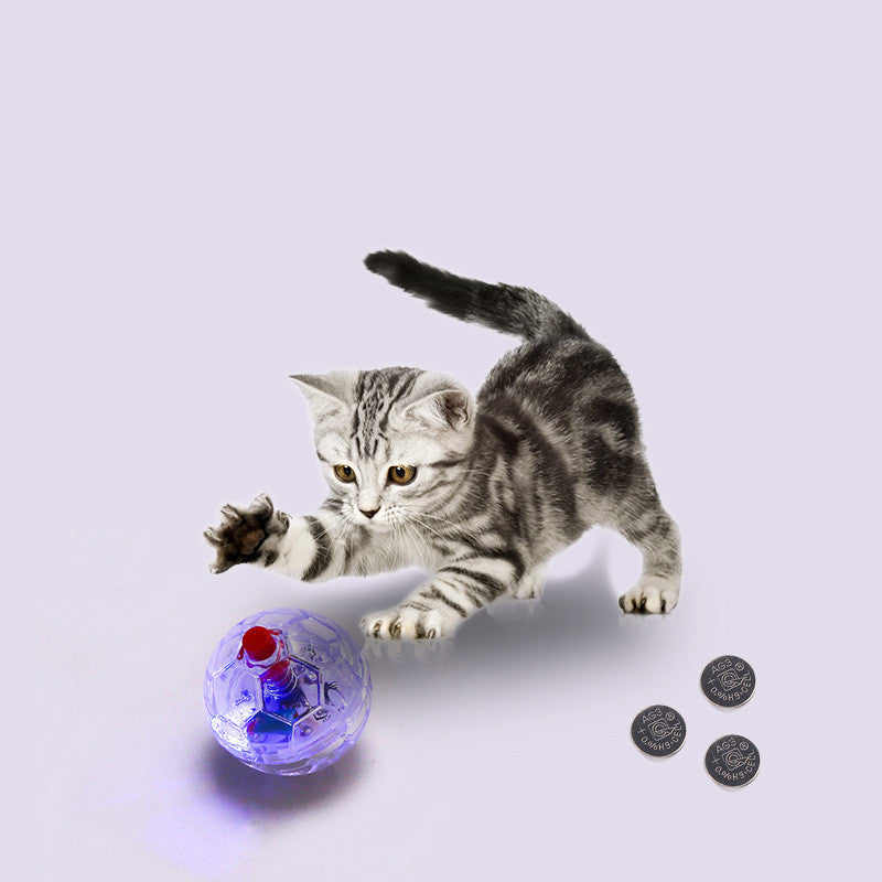 Glowing Transparent Plastic Ball Pet Interactive Toy