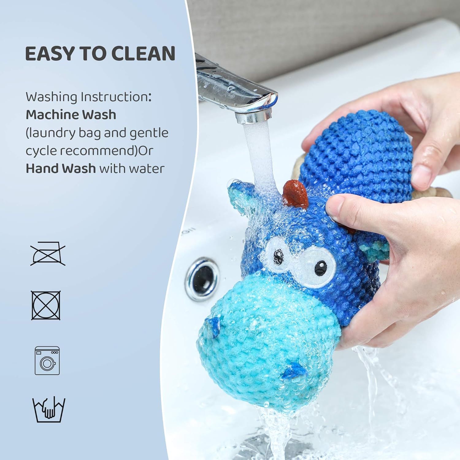 Highly Durable and Affordable Squeaky Interactive Cow Toy for Chewers