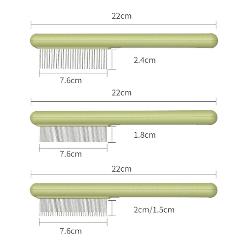Cat Combs Rounded Stainless Steel Teeth Smooth Tips For Removing Loose Hair