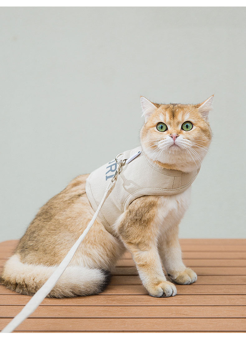 New Dog Harness And Leash Set Woven Fabric