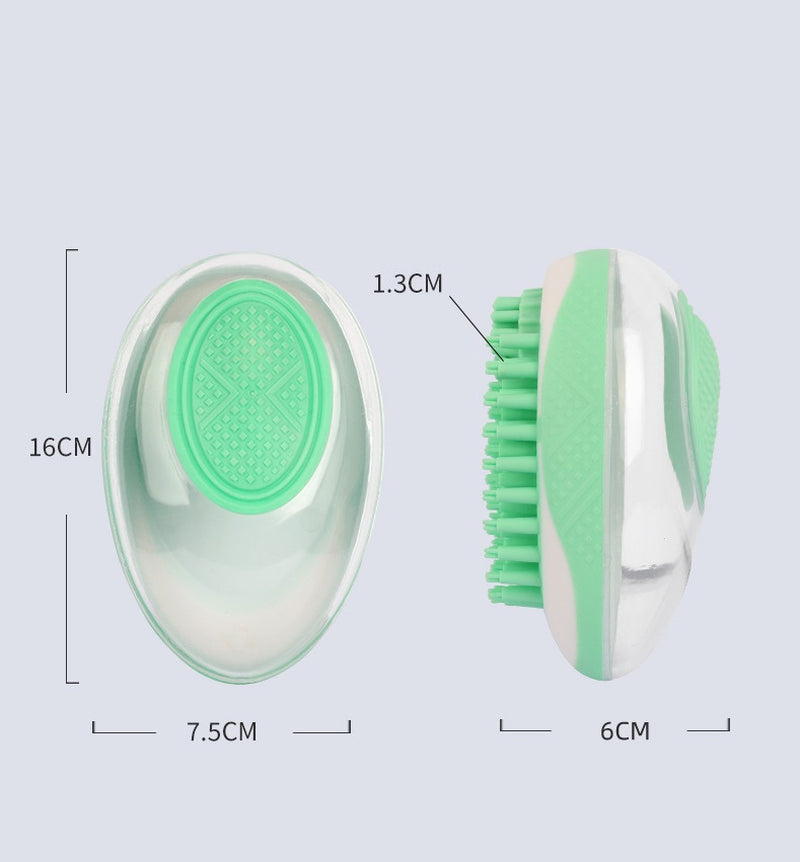 Pet Bath Brush/ 2-In-1 Soft Silicone Cleaning Tool (Color Options)