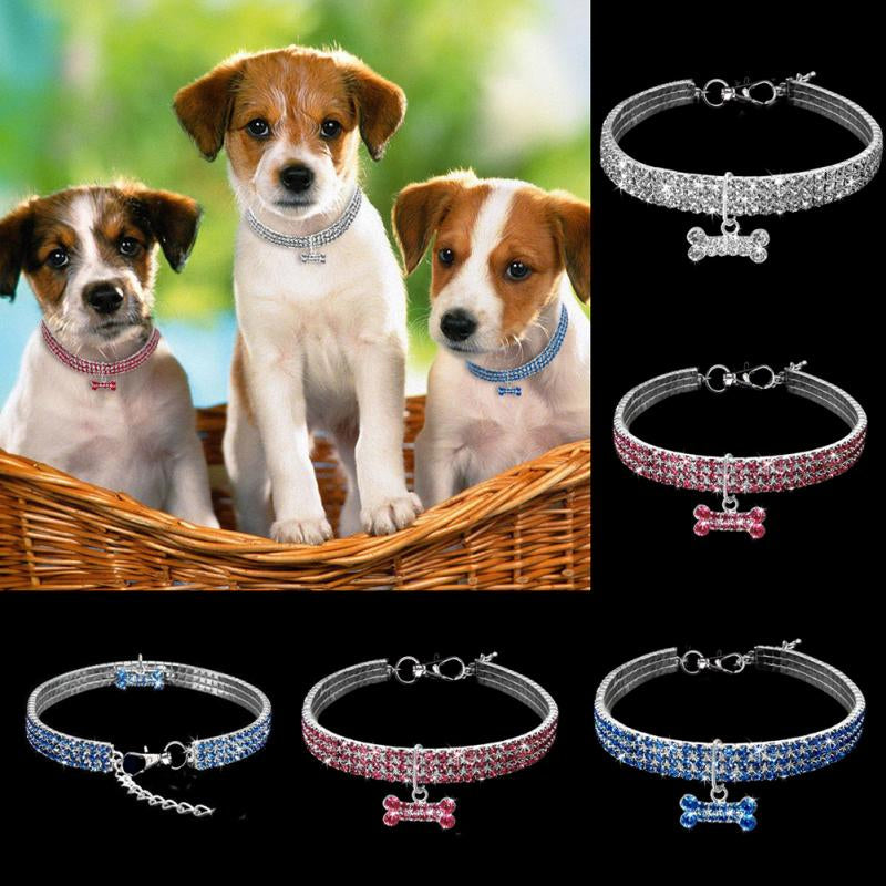 Rhinestone Pet Collar/ Crystal (Color/ Size Options)