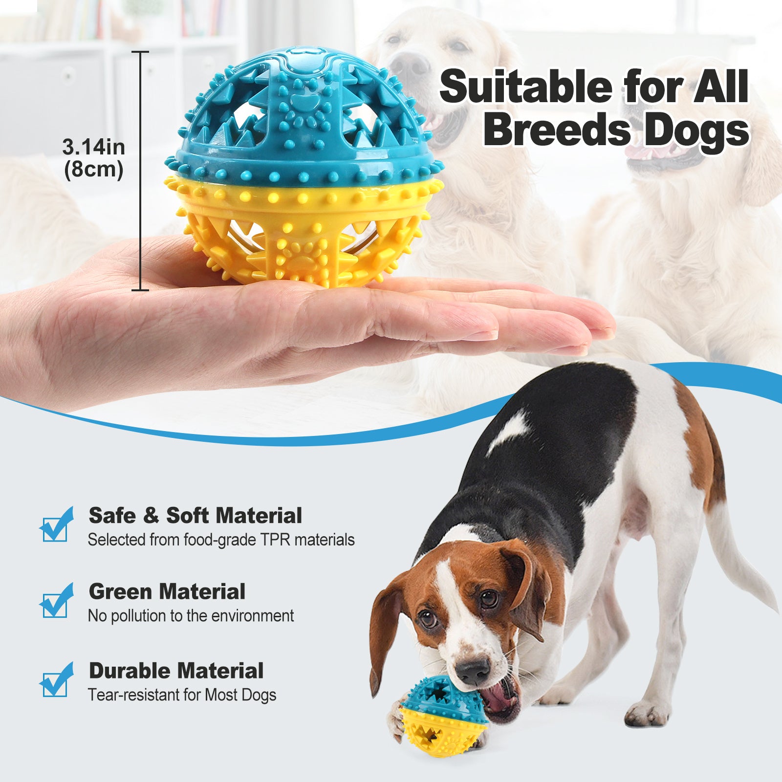 Dog Chew Toys Grinding Teeth Sound Ball