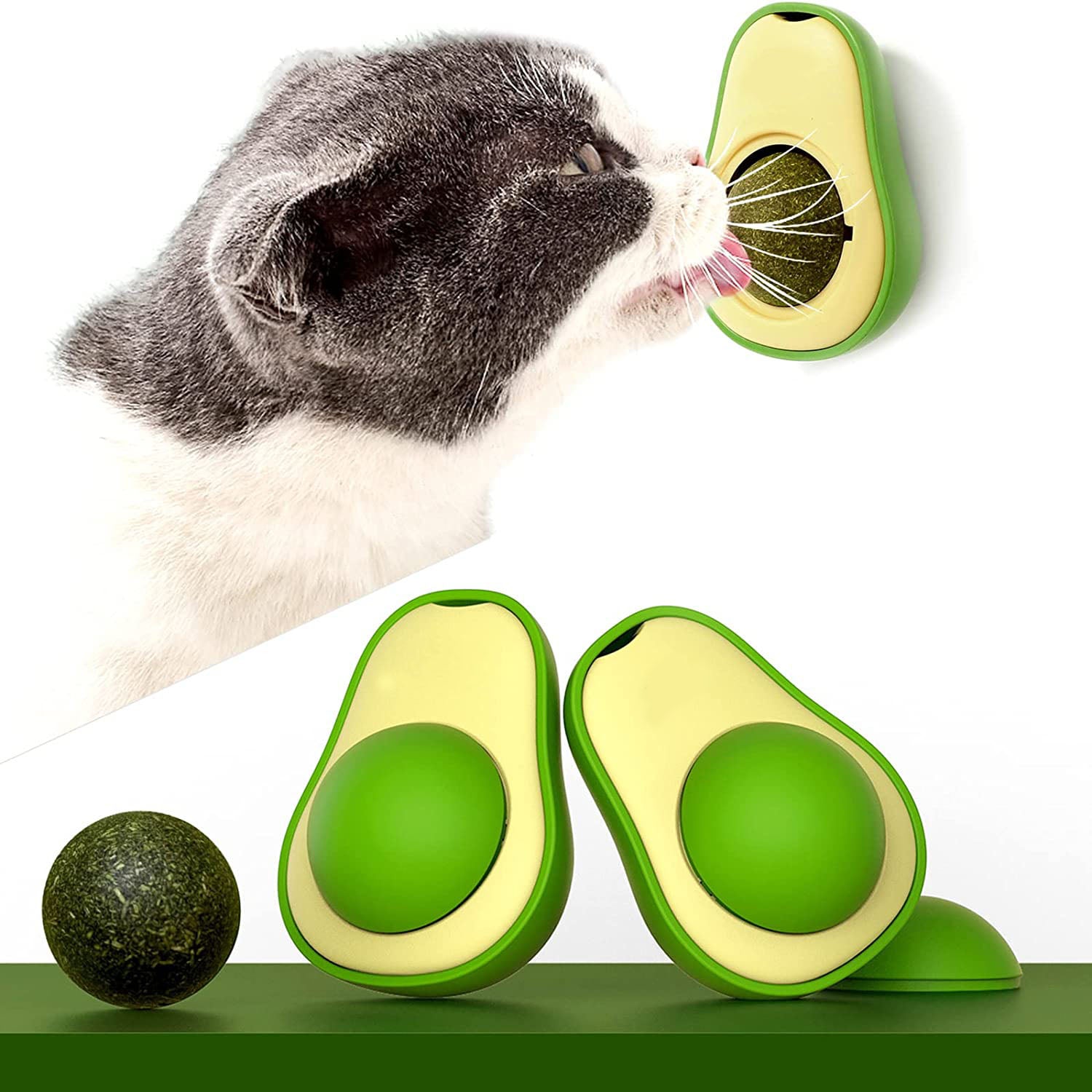 Cute Avocado Catnip Toys/ Cat Teeth Cleaning Toy/ Interactive (Options)
