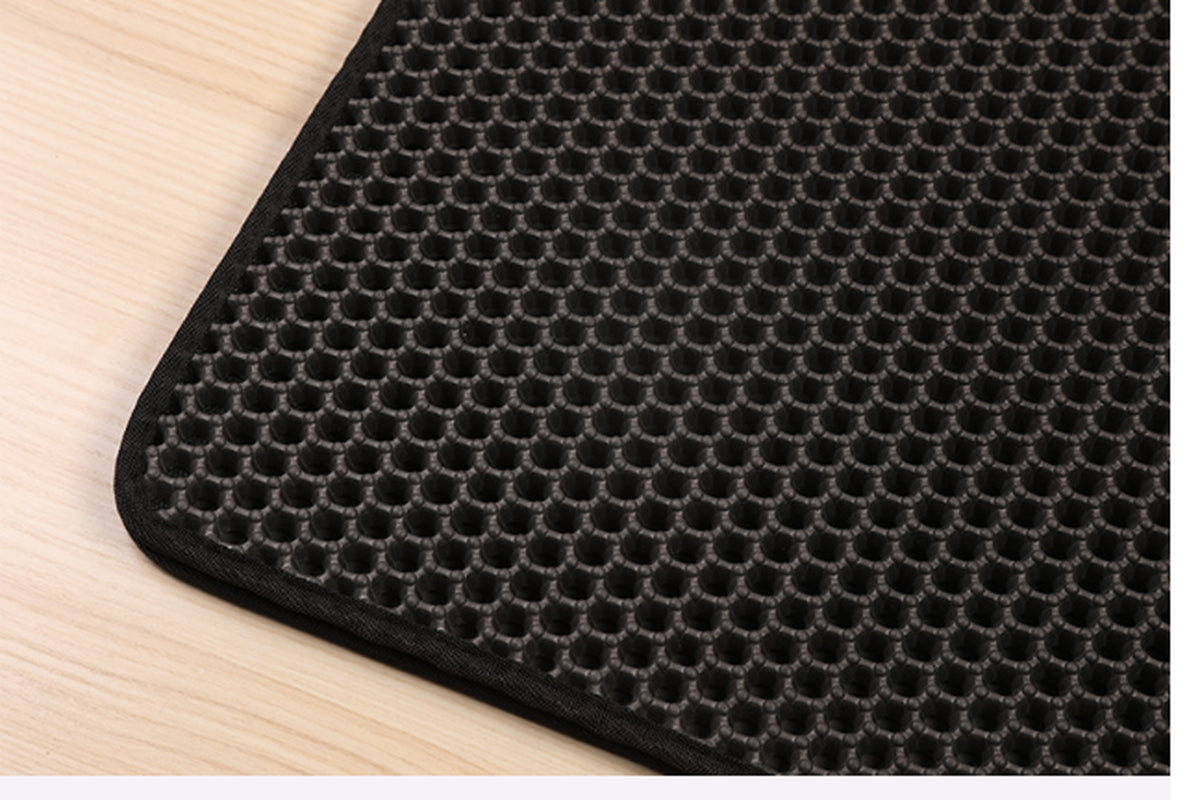 Litter Pan Mat/ EVA Double Cat Litter Mat (Color/ Size Options)