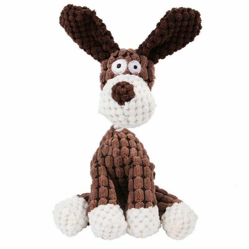 Squeaky Dog Toy Pack/ Cute Soft Durable Stuffed Animal Plush Toys with Squeakers (Options)