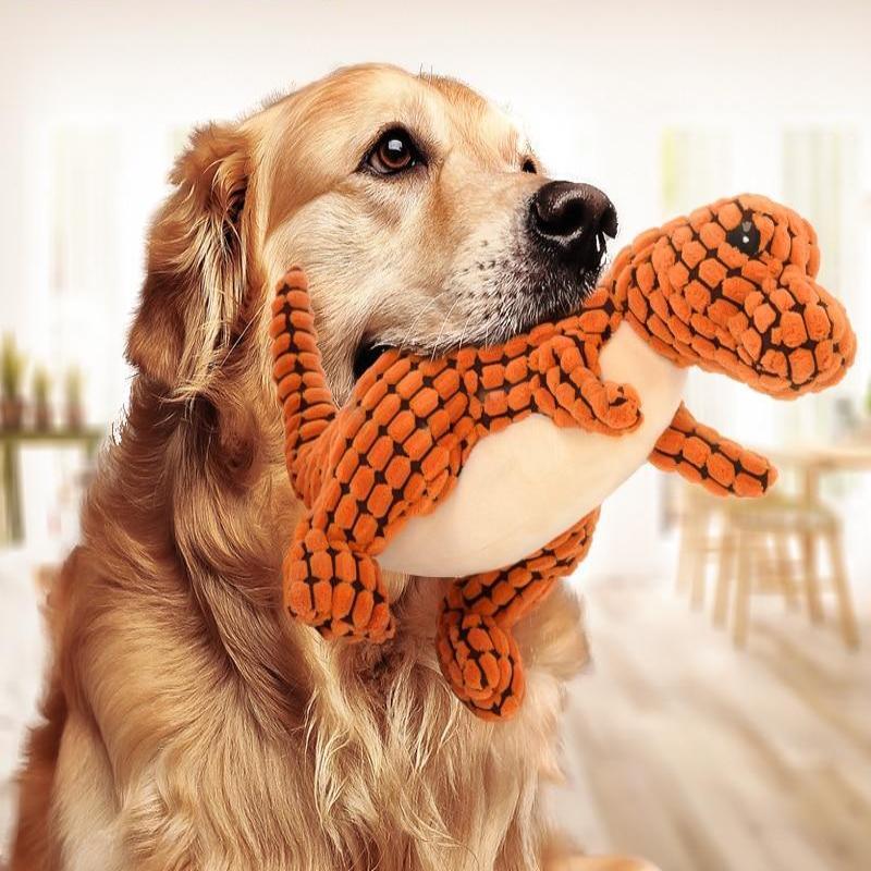Cats & Dogs Pet Plush Dinosaur Toys Interactive Dog Chew Toys