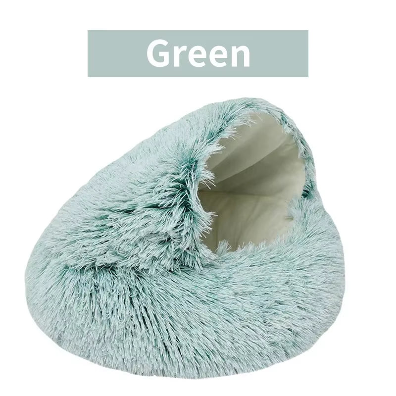 Plush Pet Cave Bed/ Nest for Dogs and Cats (Color and Size Options)