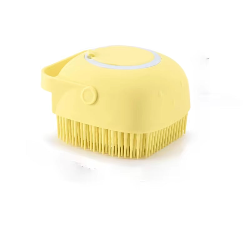 Dog Cat Bath Massage Brush/ Soft Silicone (Color Options)
