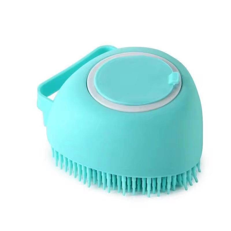Dog Cat Bath Massage Brush/ Soft Silicone (Color Options)