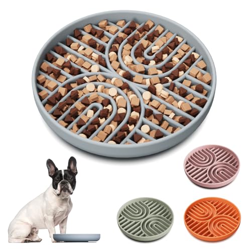 AXEFUN Slow Feeder Dog Bowls, Silicone Slow Feeder for Dogs & Puppies