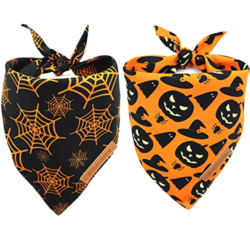 Realeaf Halloween Dog Bandanas 2 Pack