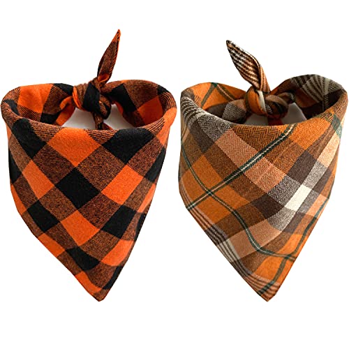 Realeaf Fall Halloween Dog Bandanas 2 Pack