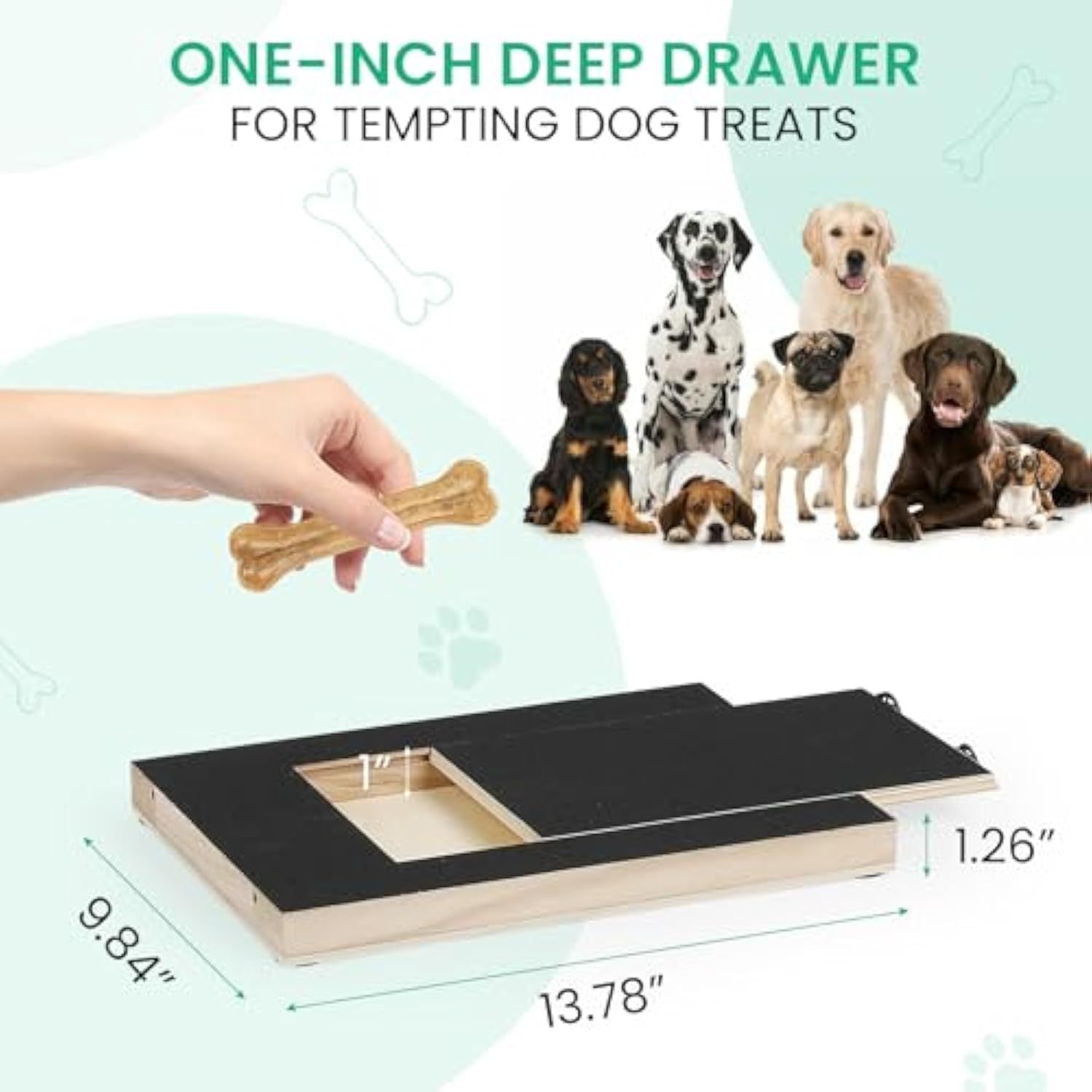 Dog Nail Grinder Board Scratch Pad For Nails With Treat Box