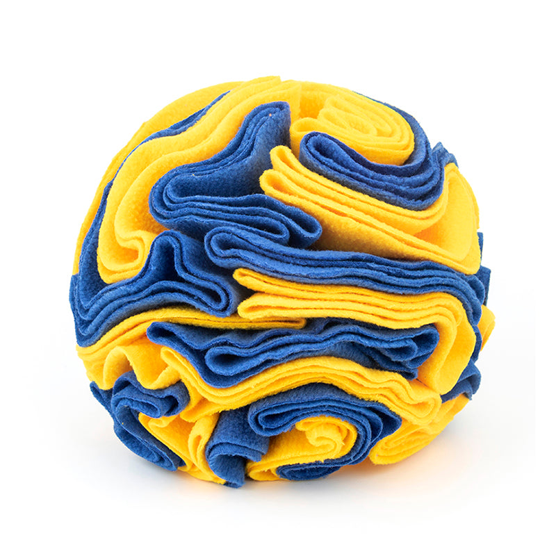 Snuffle Ball Interactive Dog Toys/ Brain Mental Stimulating Puzzle Toys for Dogs Enrichment/ Machine Washable (Color Options)