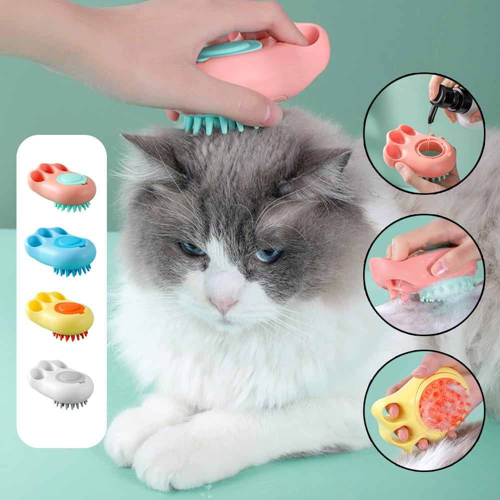Durable Cat Paw Bath Brush Fine Foaming Labor-saving