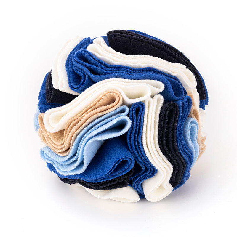 Snuffle Ball Interactive Dog Toys/ Brain Mental Stimulating Puzzle Toys for Dogs Enrichment/ Machine Washable (Color Options)