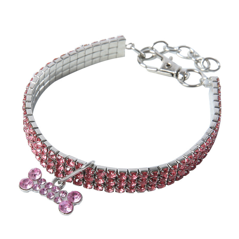 Rhinestone Pet Collar/ Crystal (Color/ Size Options)
