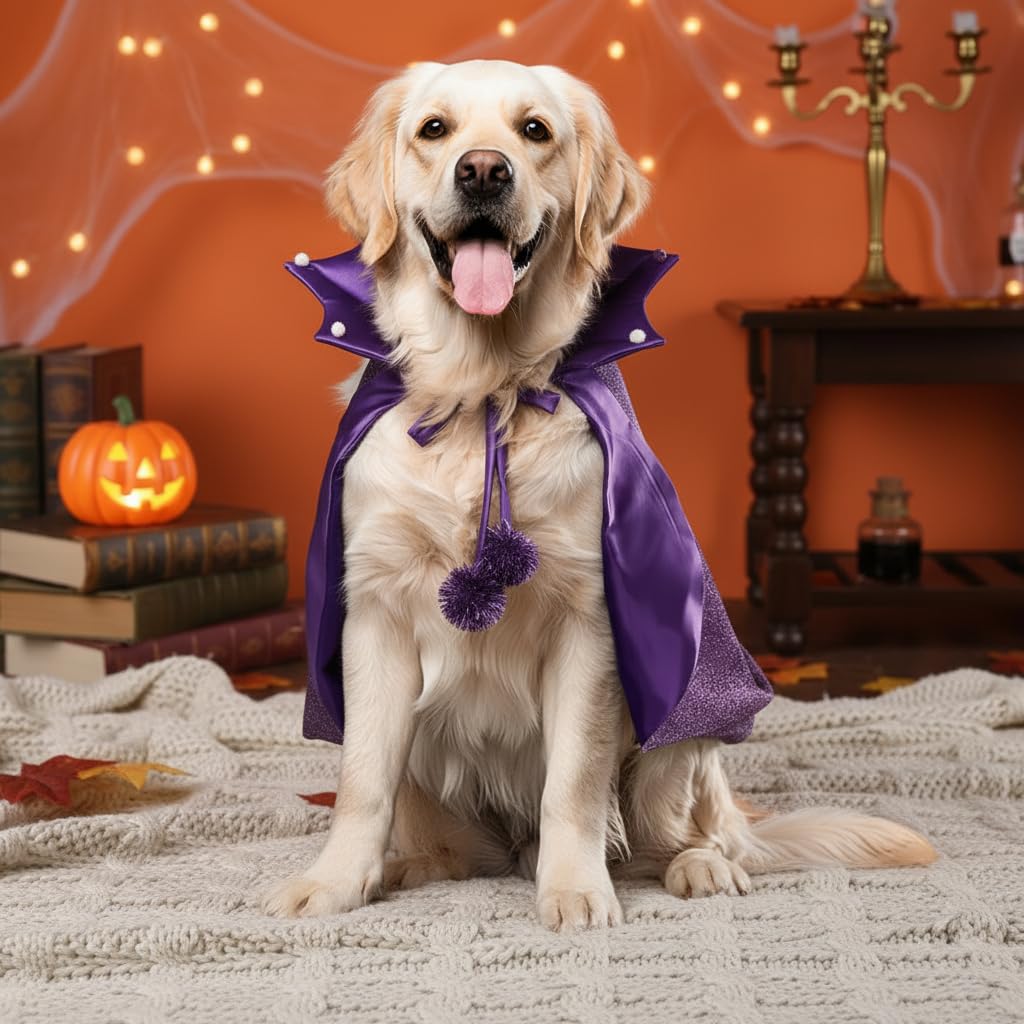 Cat Halloween Costumes & Cat Cape Vampire Cloak Halloween Dog Costume