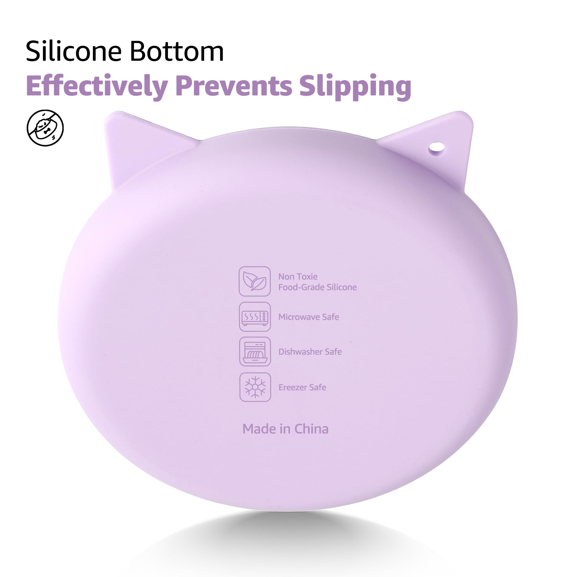 Coomazy Silicone Slow Feeder Dog Cat Bowls