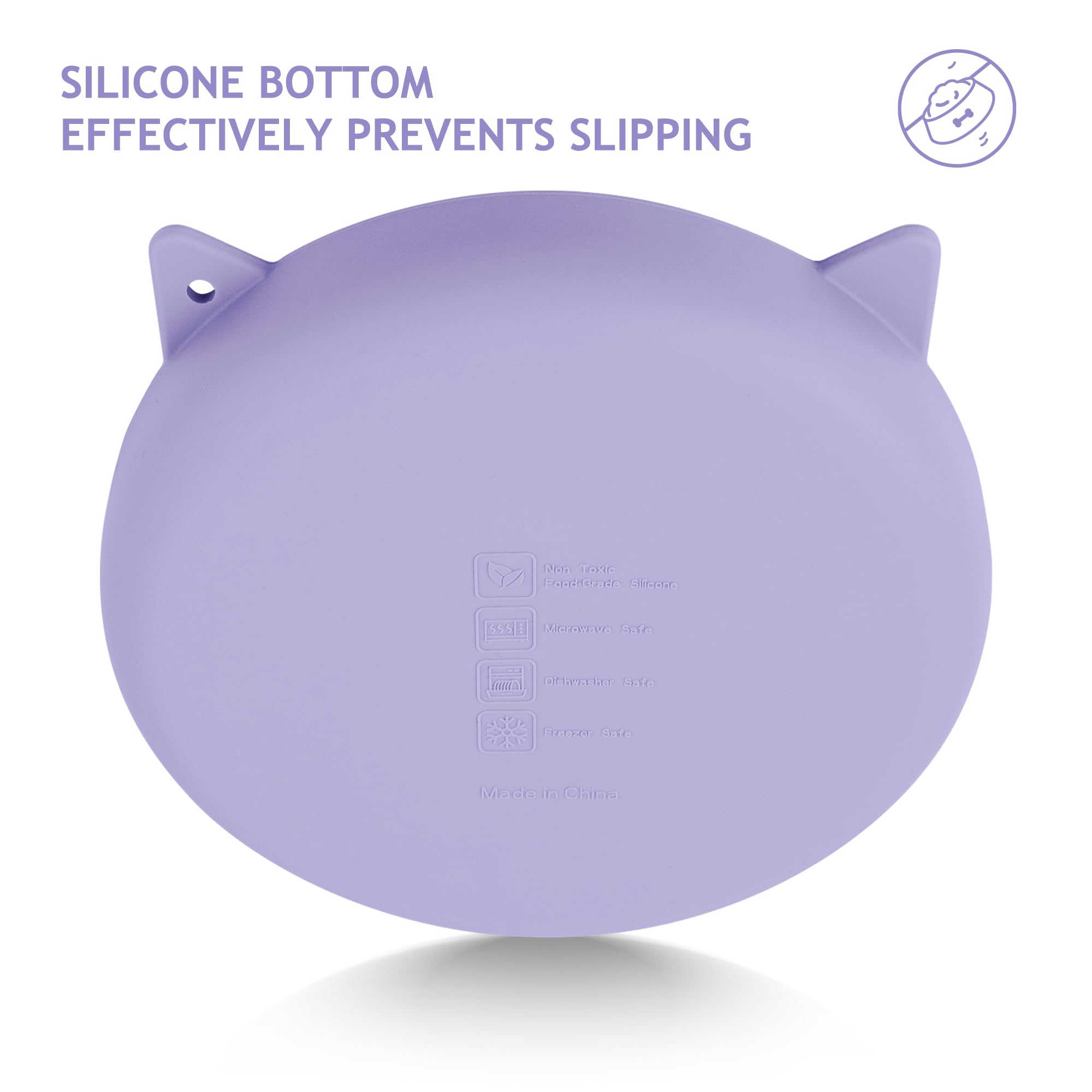 Coomazy Silicone Slow Feeder Dog Cat Bowls