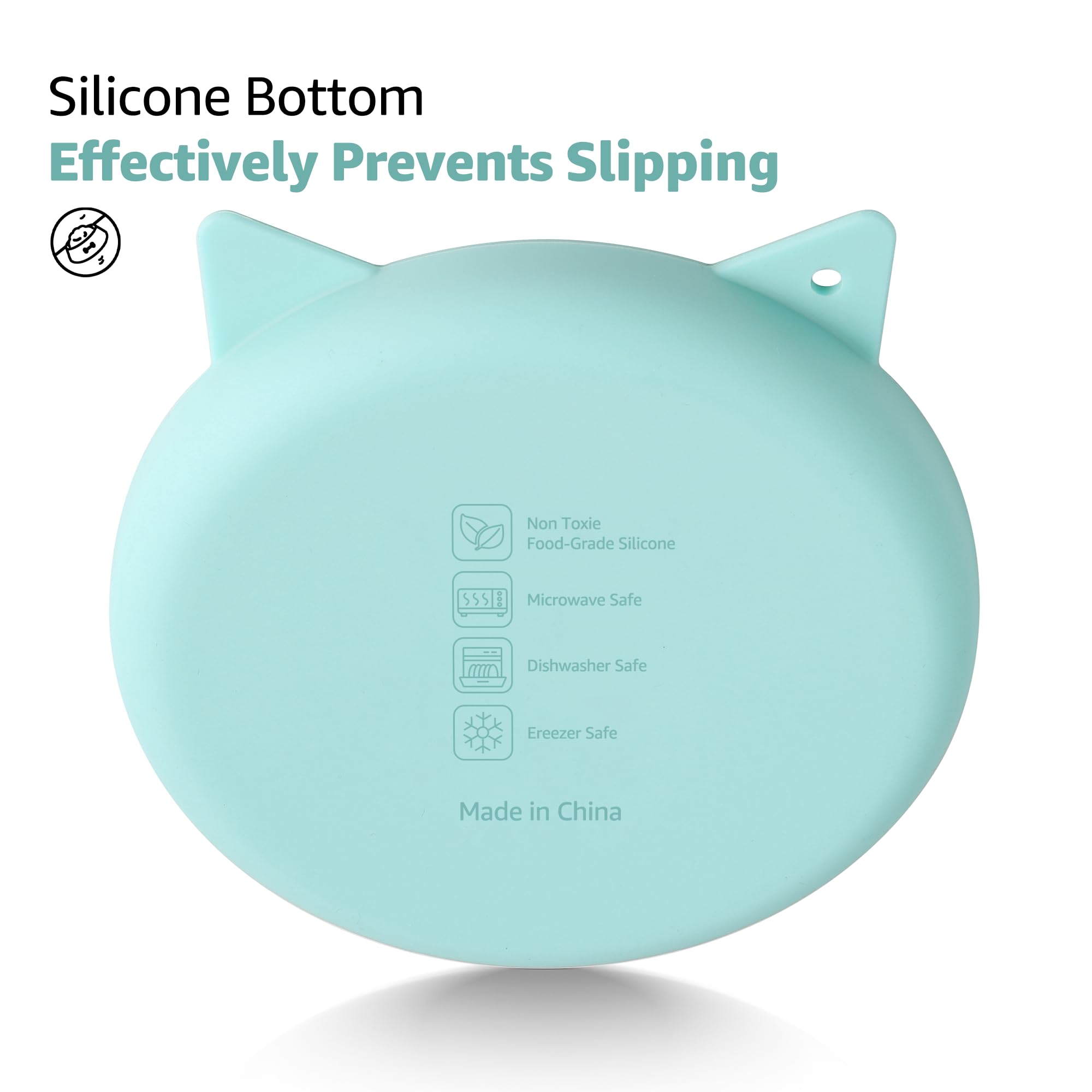 Coomazy Silicone Slow Feeder Dog Cat Bowls