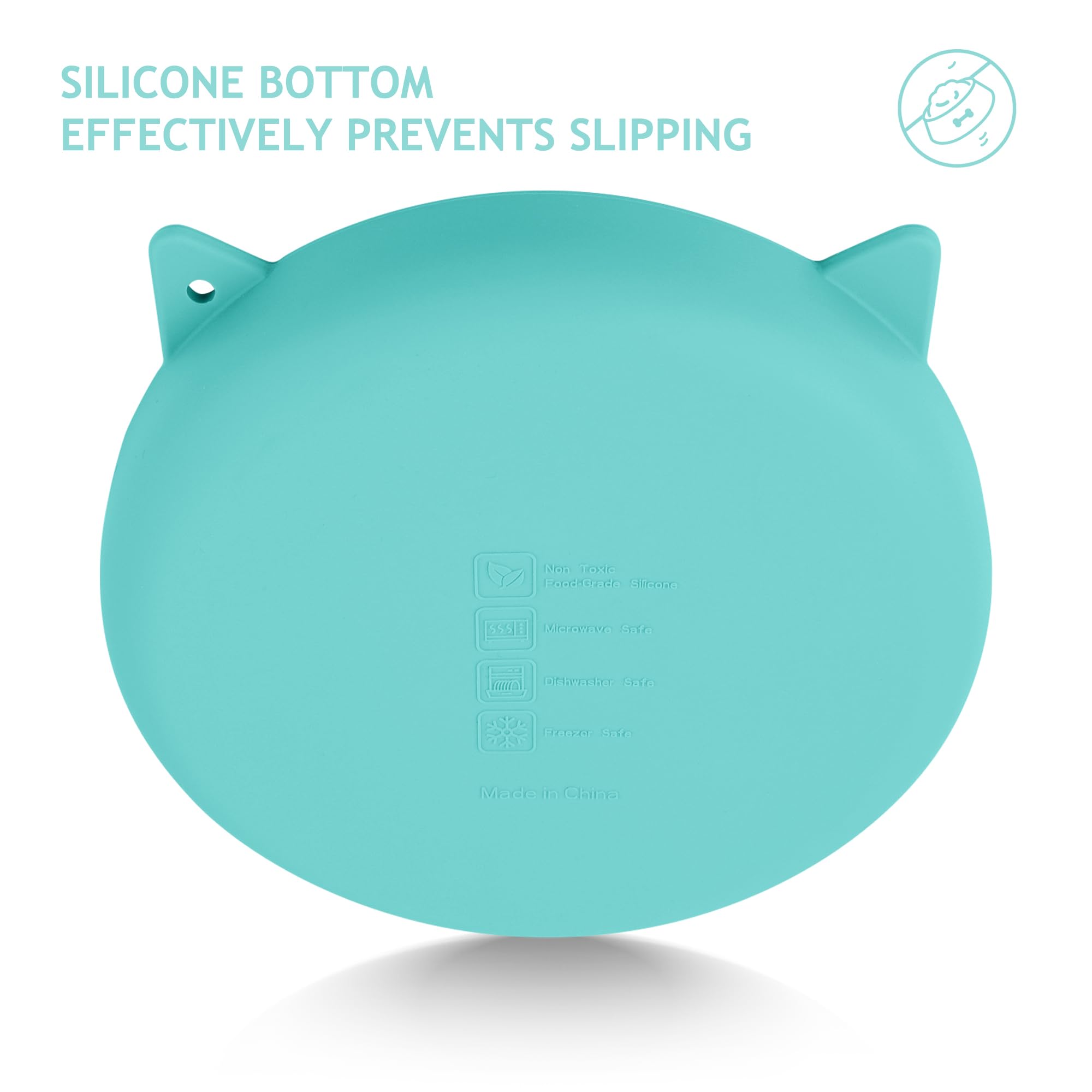 Coomazy Silicone Slow Feeder Dog Cat Bowls