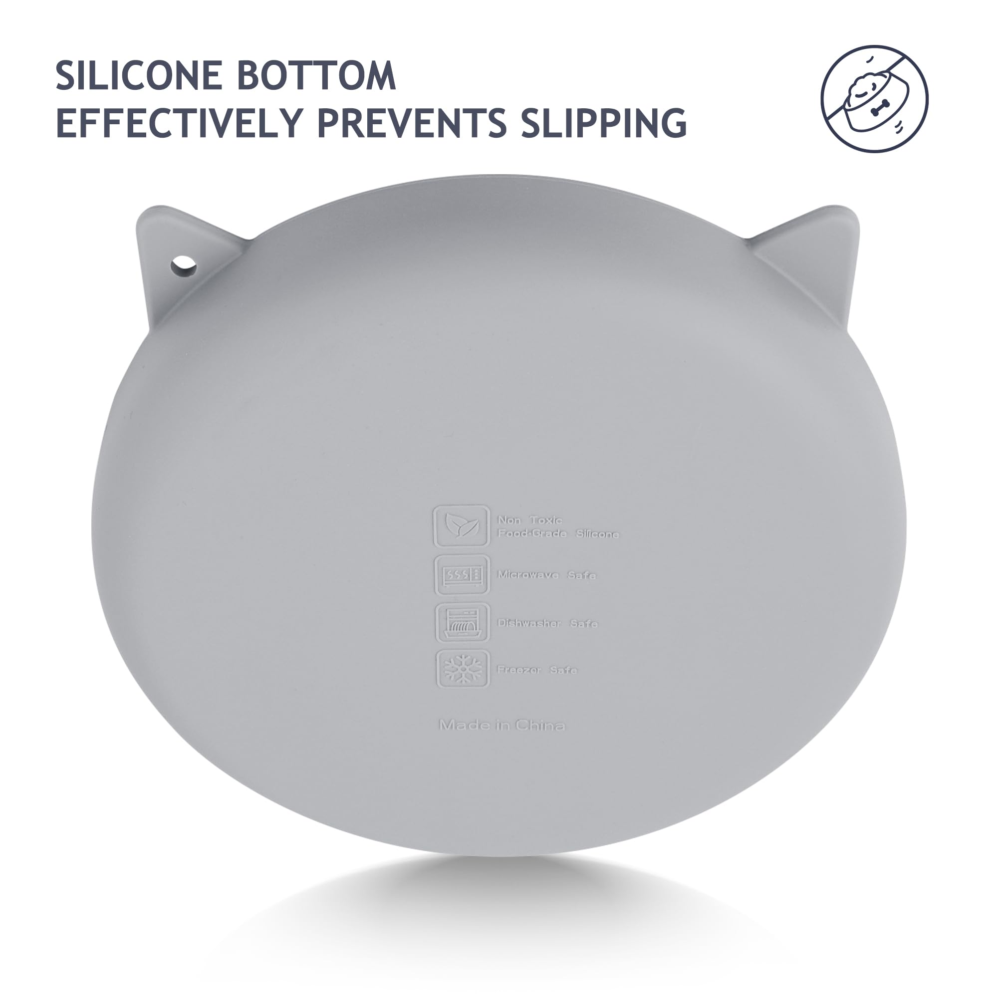 Coomazy Silicone Slow Feeder Dog Cat Bowls