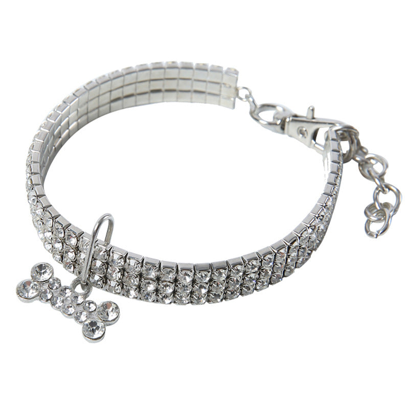 Rhinestone Pet Collar/ Crystal (Color/ Size Options)