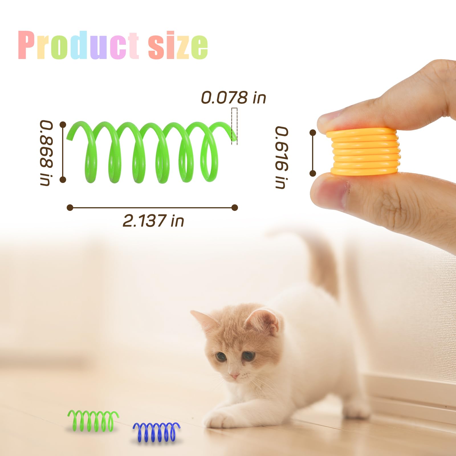 Andiker Interactive Cat Spiral Creative Spring Toy to Kill Time and Keep Fit