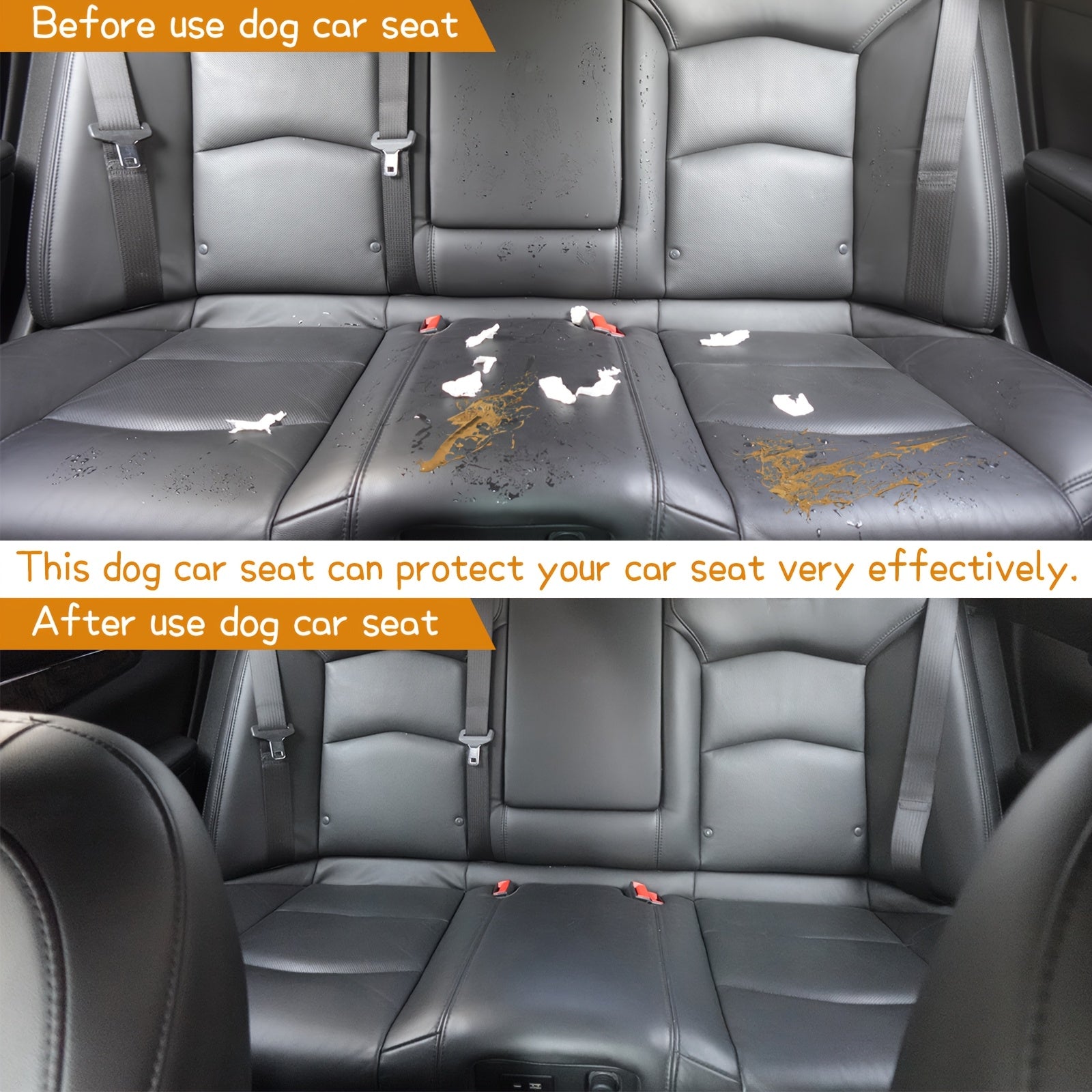 Large Dog Car Seat – Travel Bed with Safety Tethers