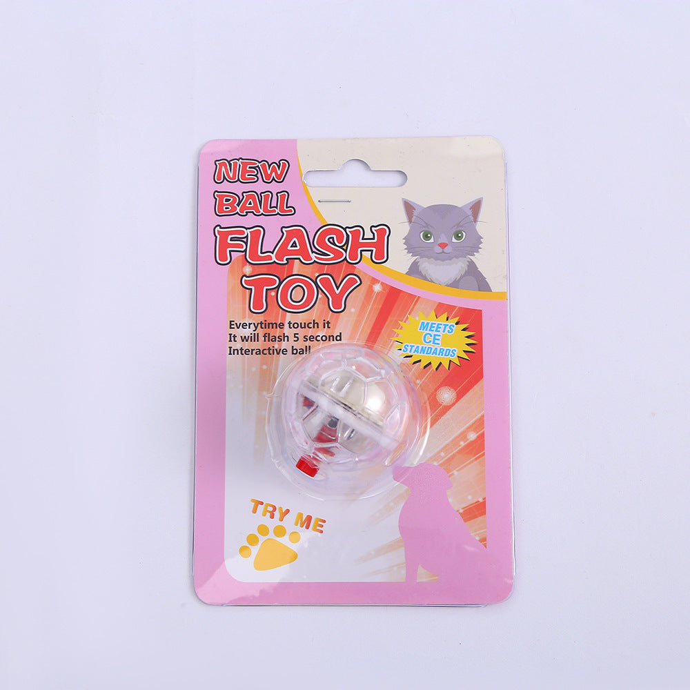 Glowing Transparent Plastic Ball Pet Interactive Toy