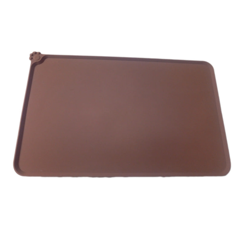 Waterproof Pet Food Mat/ Silicone Spill Mat (Size/ Color Options)