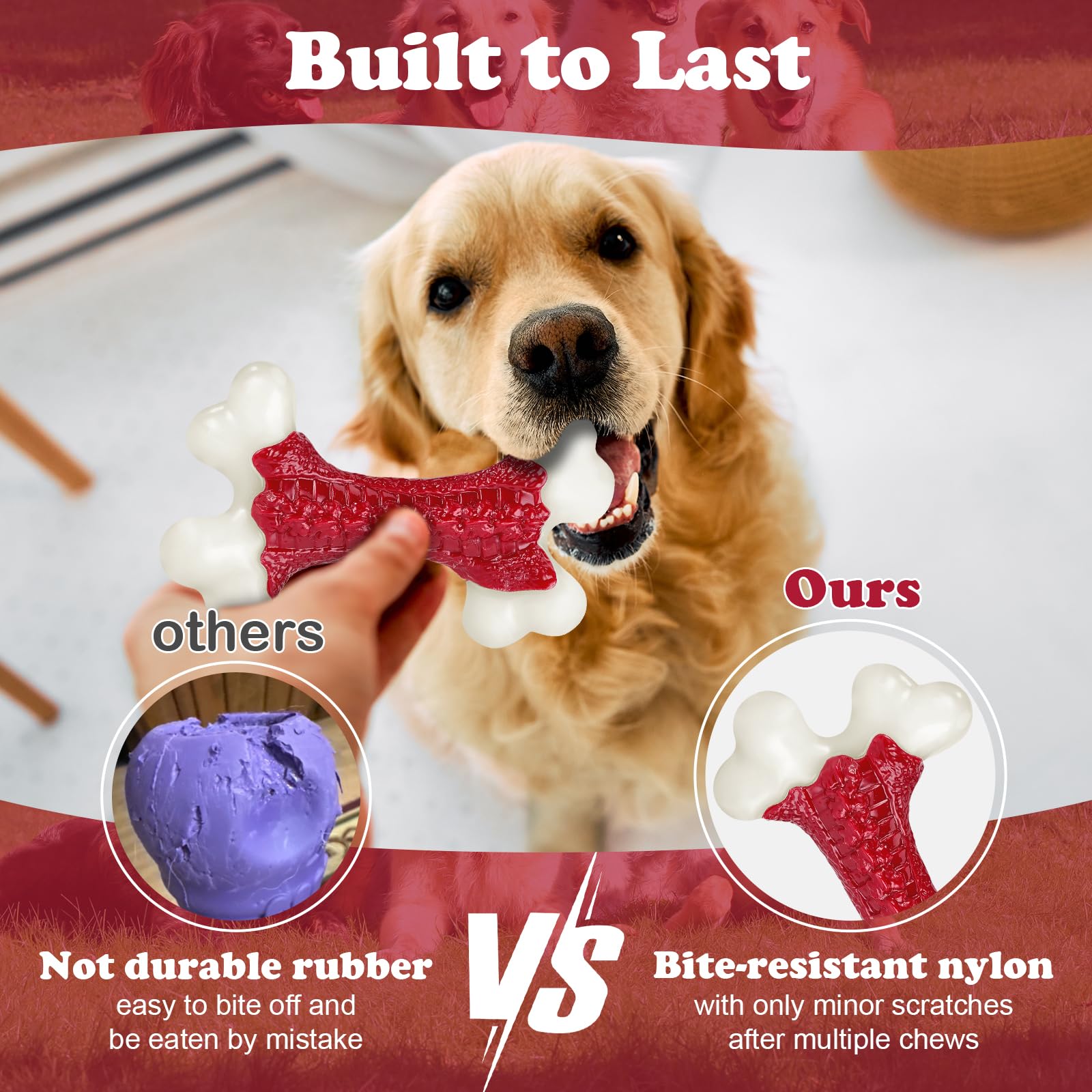 Kseroo Tough Dog Toys, Toys for Aggressive Chewers Large Breed