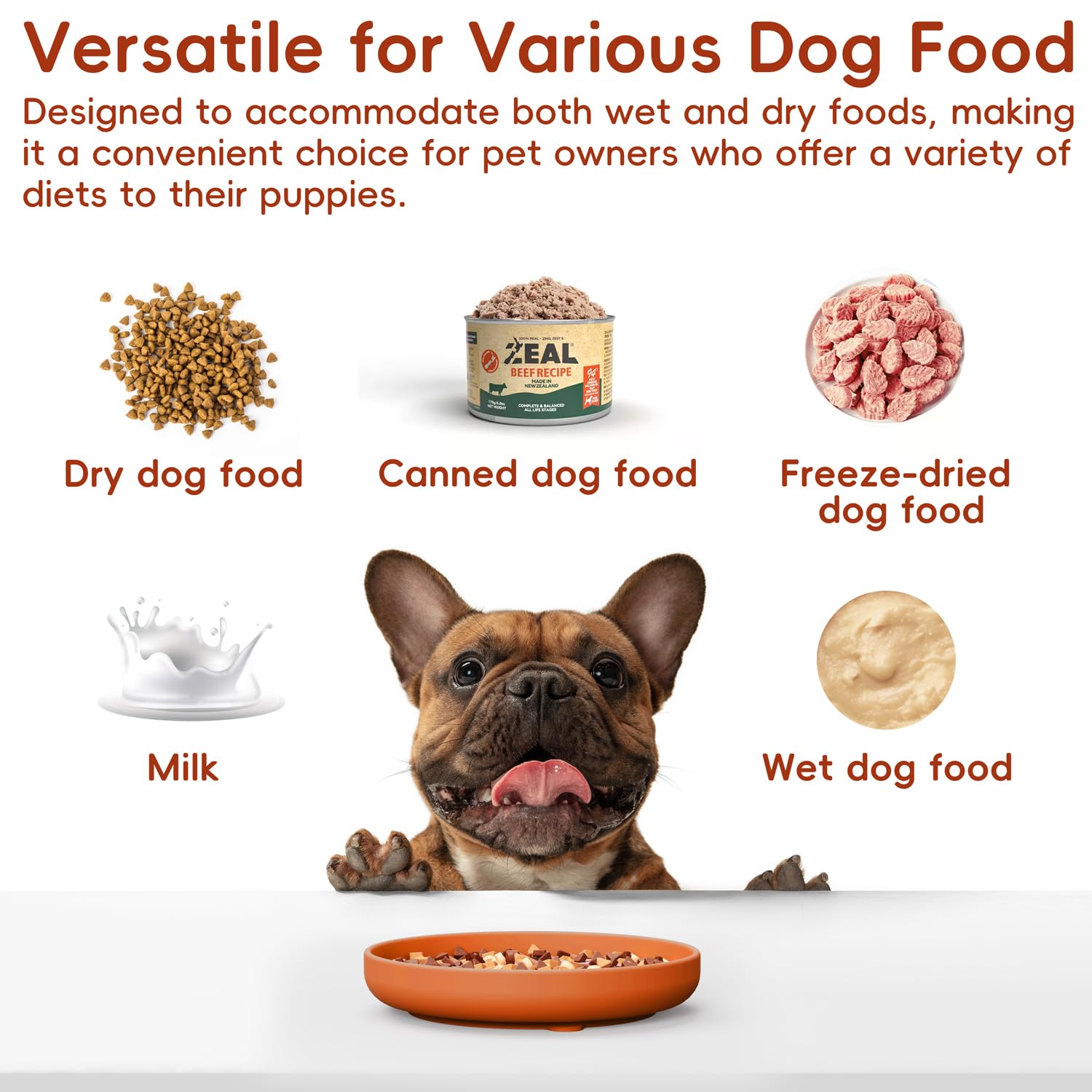 AXEFUN Slow Feeder Dog Bowls, Silicone Slow Feeder for Dogs & Puppies