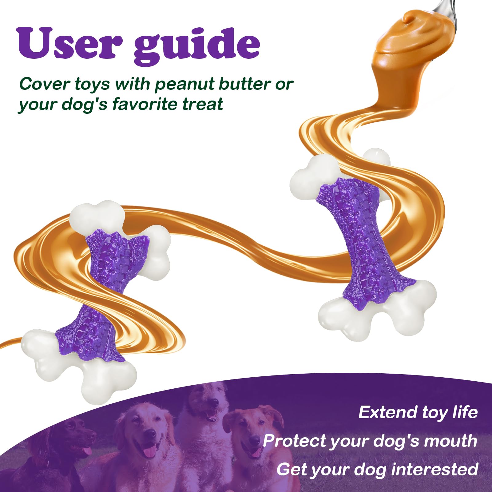 Kseroo Tough Dog Toys, Toys for Aggressive Chewers Large Breed