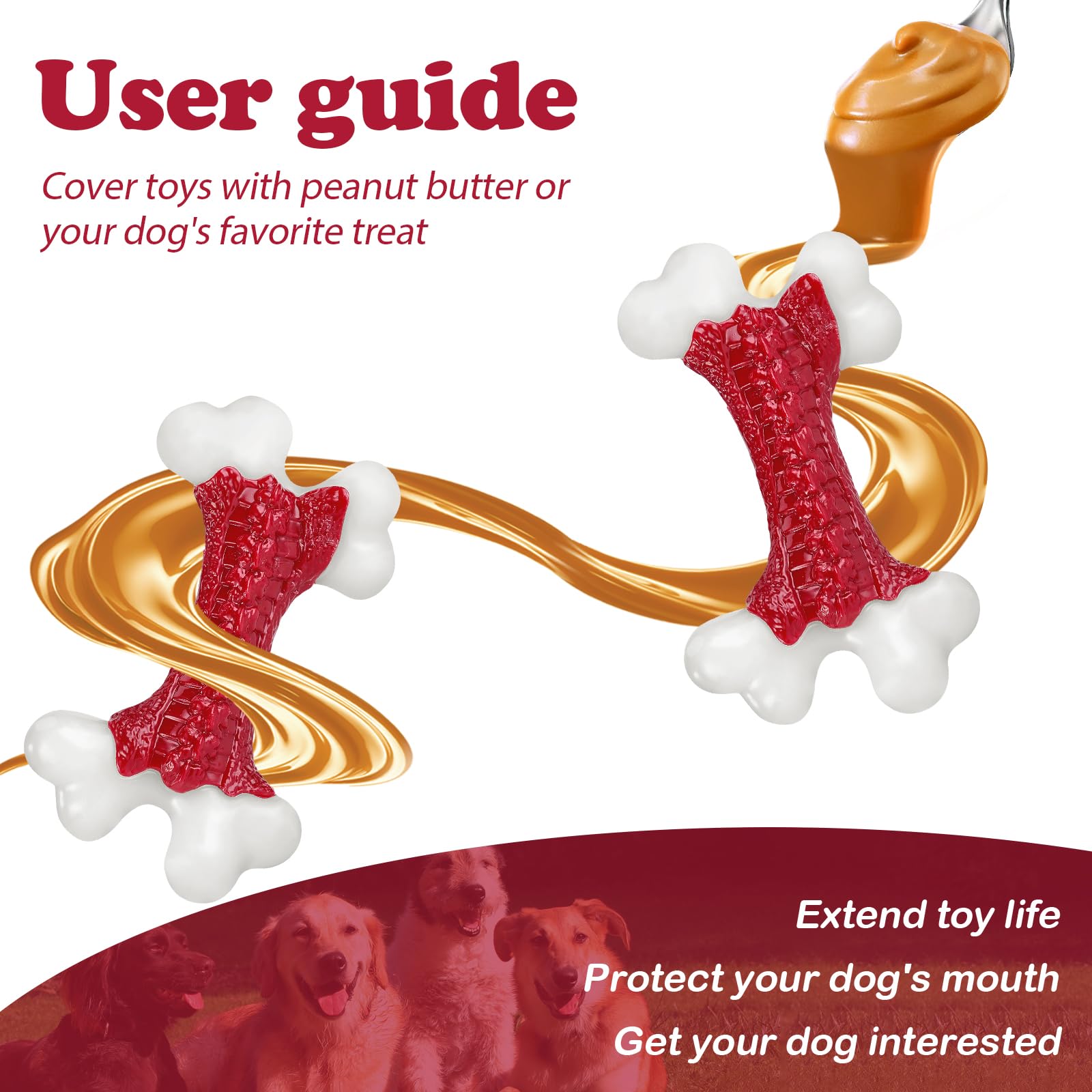 Kseroo Tough Dog Toys, Toys for Aggressive Chewers Large Breed