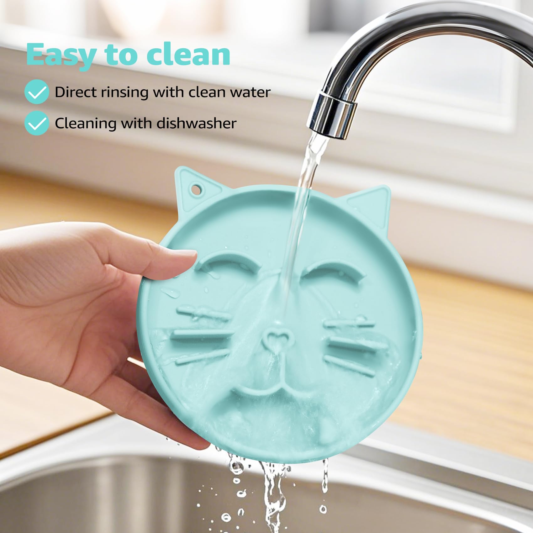 Coomazy Silicone Slow Feeder Dog Cat Bowls
