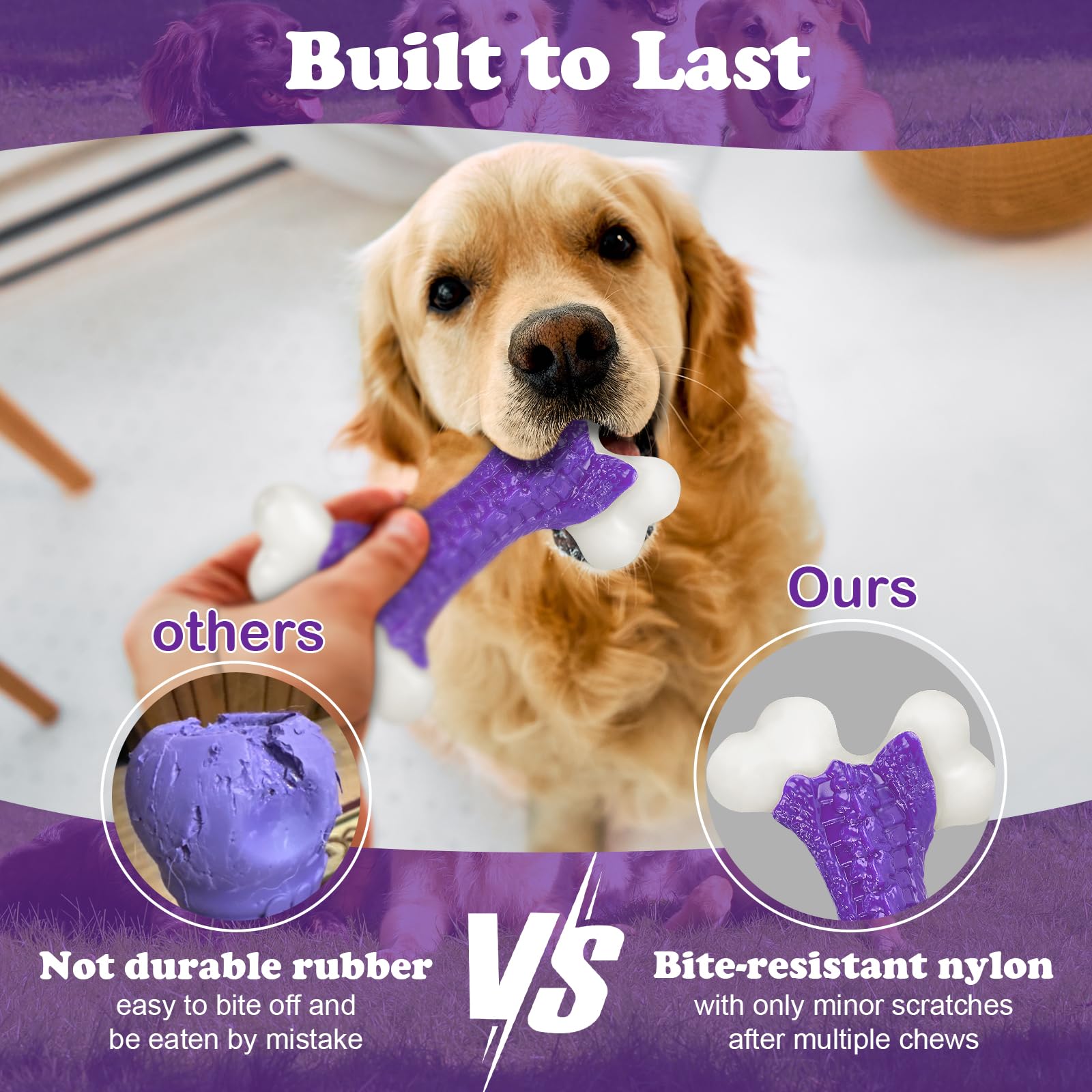 Kseroo Tough Dog Toys, Toys for Aggressive Chewers Large Breed