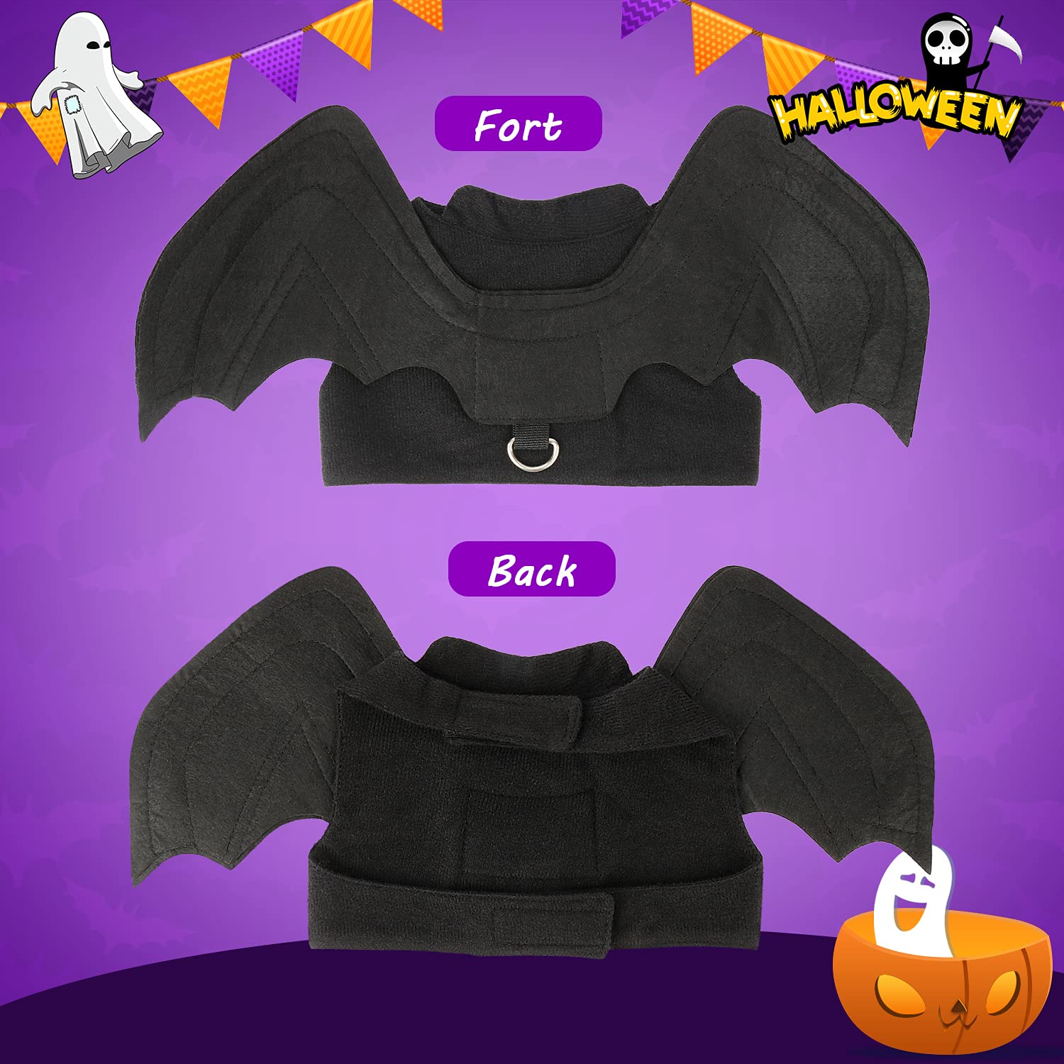 Halloween Bat Wings Pet Costumes for Halloween Party