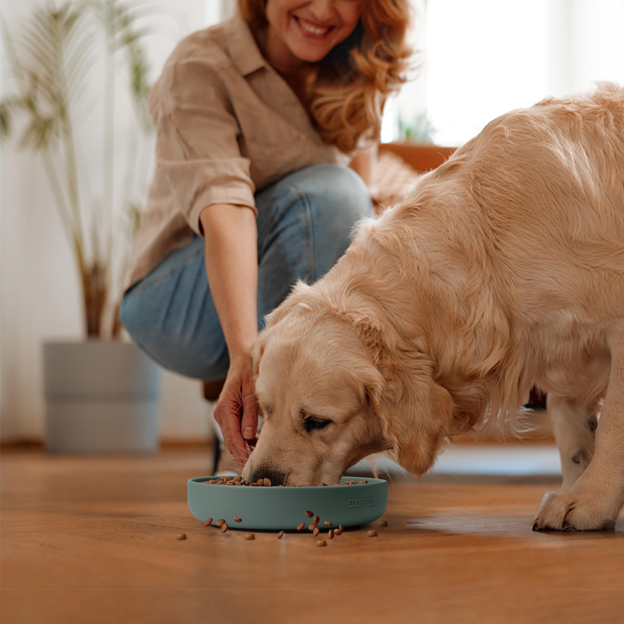 Coomazy Silicone Slow Feeder Dog Cat Bowls