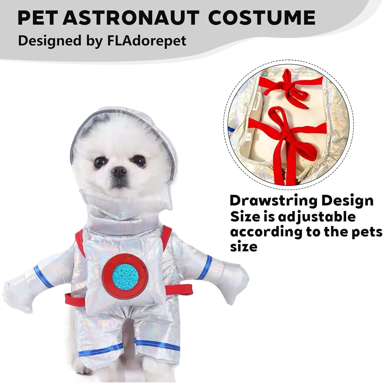 Dog Astronaut Standing Halloween Party Costume